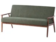 Sofa 3 Seater ESRUM Fabric Dark Brown/ Green_1014663