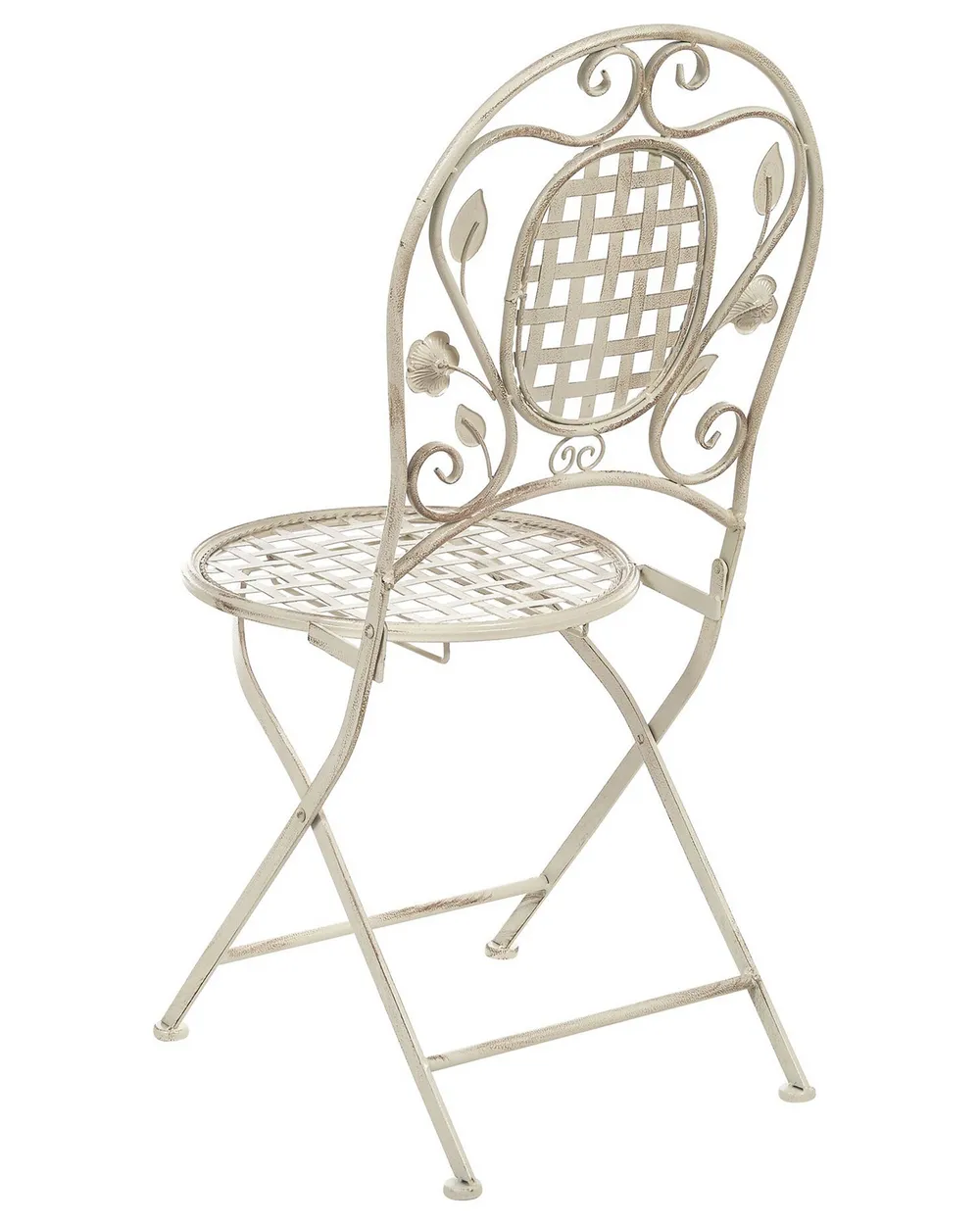 Papillon 8043820 - Sedia Da Giardino In Metallo E PVC Bianco (4 Pezzi) 47x42xH88 Cm