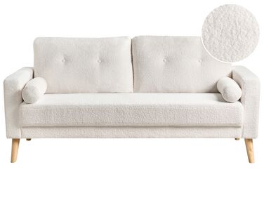 2 Seater Teddy Sofa Off-White KALMAR