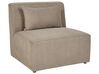 Module fauteuil en velours côtelé taupe pour canapé LEMVIG_876026