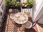 Set mobilier de grădină SETTALA Metal Multicolor_1155741