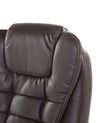 Faux Leather Executive Chair Brown ROYAL_677105