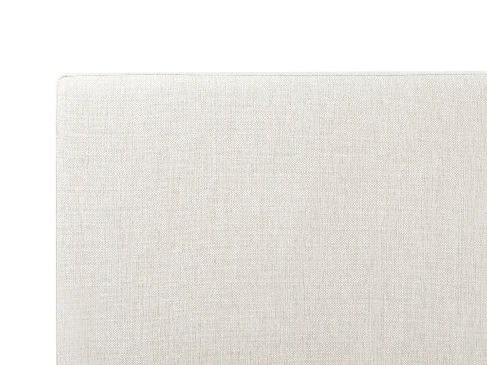 Ottoman Bed CASTELNAVET Fabric Off-White 180 x 200 cm (EU Super King)_972850
