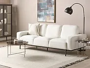 Sofa 3-Sitzer SOVIK Bouclé Cremeweiss_1173695