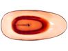 Badewanne freistehend hellrot oval 169 x 78 cm BLANCARENA_891359