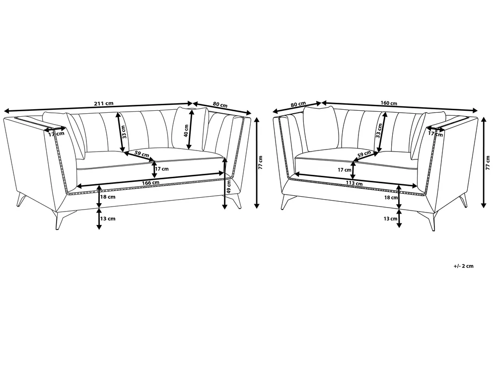 Living Room Set 5 Seater GAULA Velvet Grey_722299