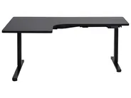 Electric Adjustable Corner Desk DESTINES 160 cm 109 cm Black Left Hand_927784