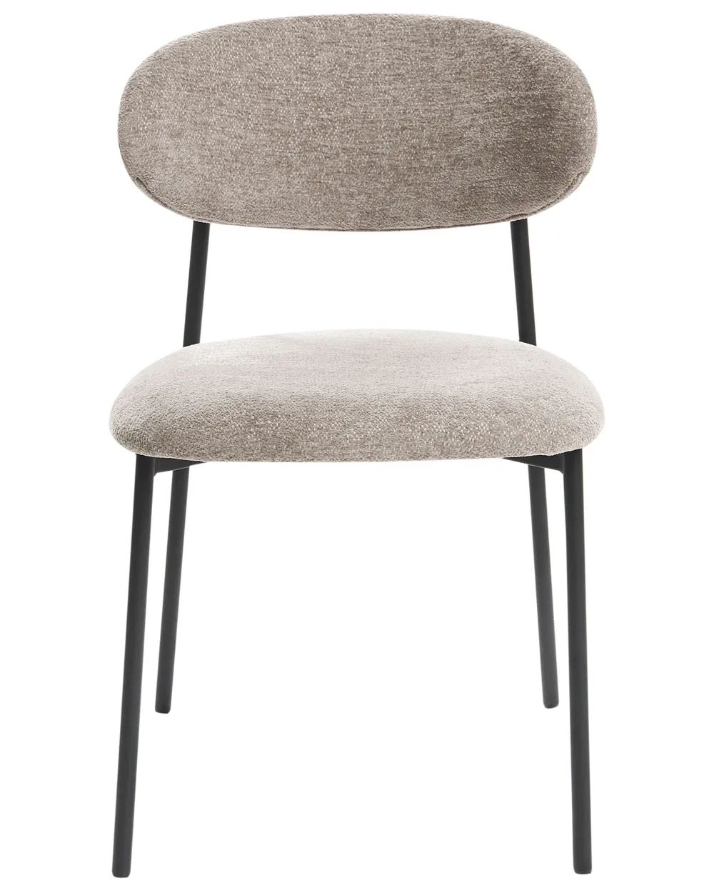 Set van 2 eetkamerstoelen COWLEY Chenille Taupe_1040062