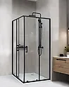 Shower Enclosure TELA 900 x 900 x 1850 mm Black
