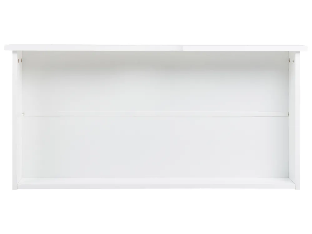Set of 2 Bed Storage Drawers Pine Wood CRONAT White_964228