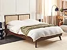 Bed Rattan MONPAZIER 160 x 200 cm (EU King Size) Dark Brown