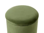 Puf ze schowkiem WENONA Welur Ciemnozielony_1026291