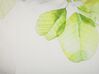 Conjunto 2 almofadas decorativas brancas com folhas verdes 45 x 45 cm PEPEROMIA_799566
