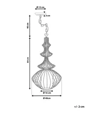 Pendant Lamp KOLVA Metal White_721351