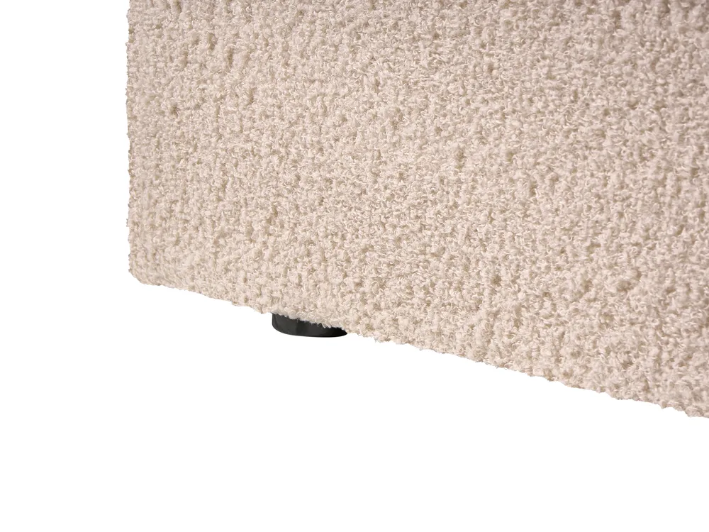 Ottoman Bed LORIENT Boucle Beige 120 x 200 cm (EU Small Double)_1062991