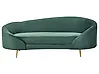 Sofa 2 Seater SAVAR Velvet Emerald Green