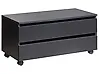 Armario de baño TERESINA 80 cm con ruedas Negro