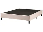 Divan Bed without Headboard Fabric COUNTESS 160 x 200 cm (EU King Size) Beige_978630