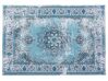 Teppich Baumwolle blau 140 x 200 cm Kurzflor ALMUS_702784
