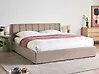 Ottoman Bed DREUX Velvet Taupe 180 x 200 cm (EU Super King)