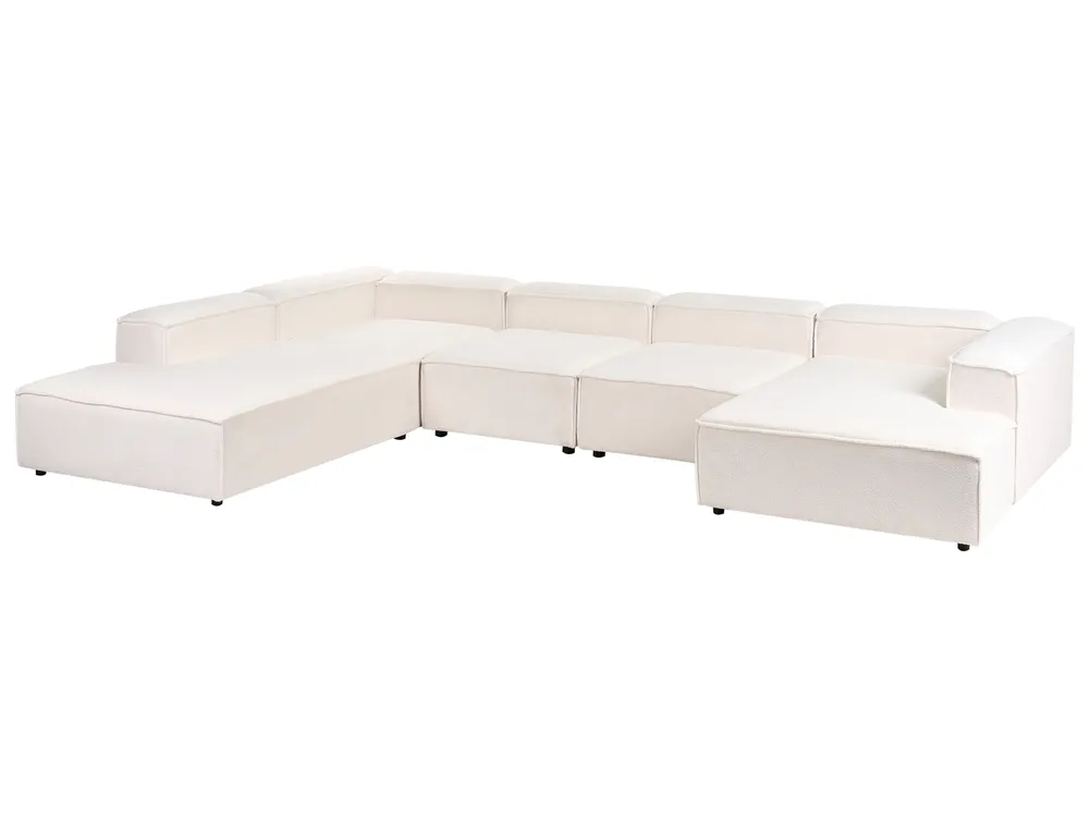 Modular Corner Sofa 5 Seater ARDAL Boucle Off-White Right Hand_908629
