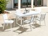 6 Seater Aluminium Garden Dining Set White VALCANETTO/BUSSETO_922828