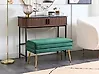 Upholstered Storage Bench DURHAM Velvet Dark Green