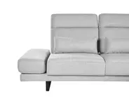 Corner Sofa 4 Seater IKAST Fabric Light Grey Right Hand_960060