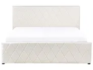 Ottoman Bed ROCHEFORT Boucle Off-White 160 x 200 cm (EU King Size)_993762