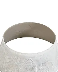 Karácsonyfa alátét HEINOLA 72 cm Vas Törtfehér_1171215