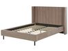 Velvet EU Double Size Bed Taupe VILLETTE_832638