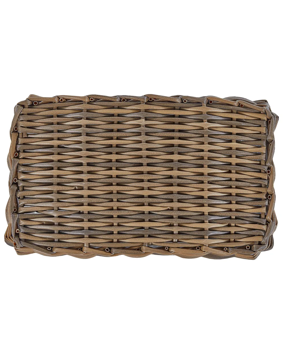 Zestaw 2 koszy na kwiaty ORMOS 53/59 cm Technorattan Brązowy_826544