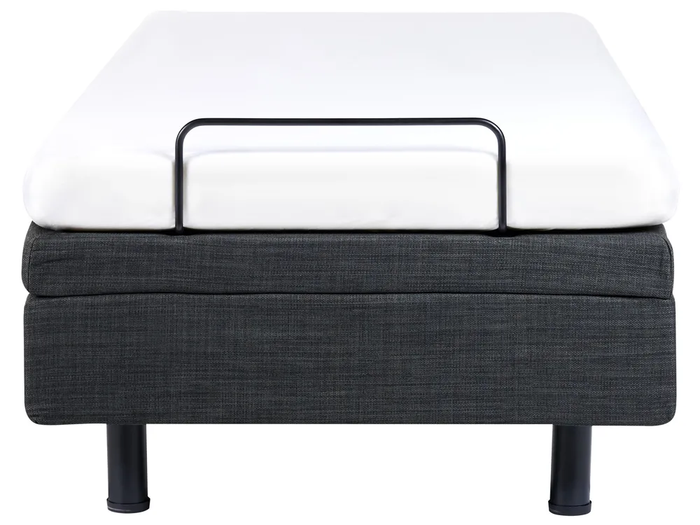 Adjustable Bed without Headboard Fabric DUKE 90 x 200 cm (EU Single) Dark Grey_971199