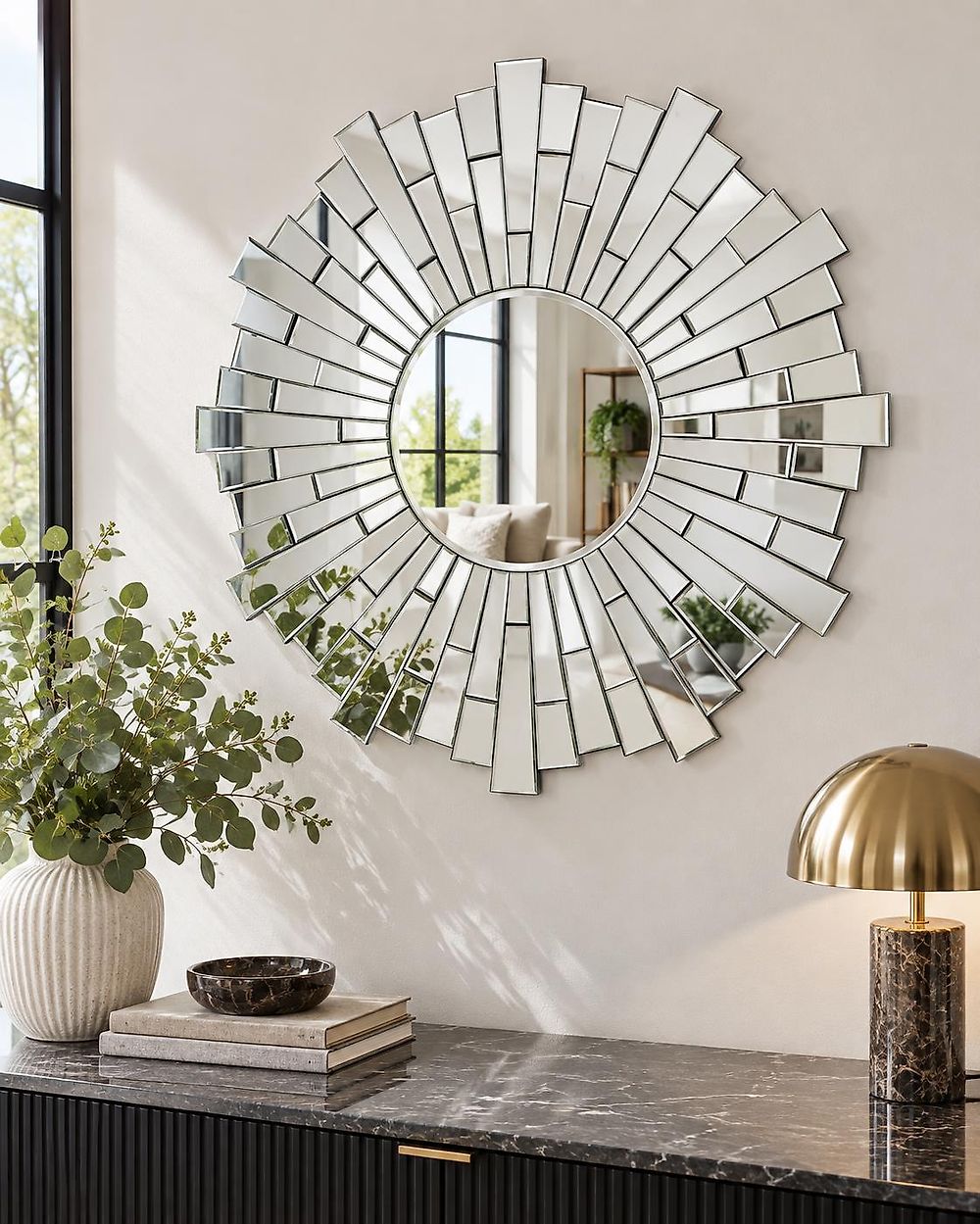 Wall Mirror VIRE 70 cm 70 cm Silver