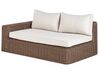 Loungeset 6-zits kunstrotan bruin PALERMO_927915