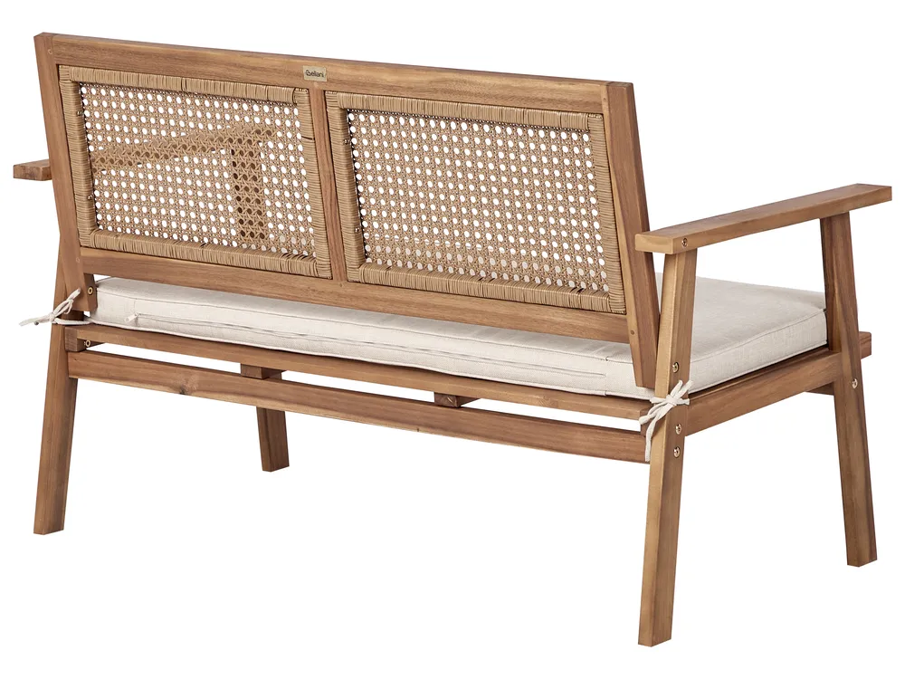 Set da giardino con tavolo 4 posti ARENELLA Legno di acacia certificato Beige chiaro_928377