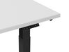 Elektricky nastaviteľný stôl 130x72 cm sivo čierny DESTIN II_786819