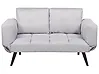 Sofa Bed 2 Seater BREKKE Fabric Light Grey