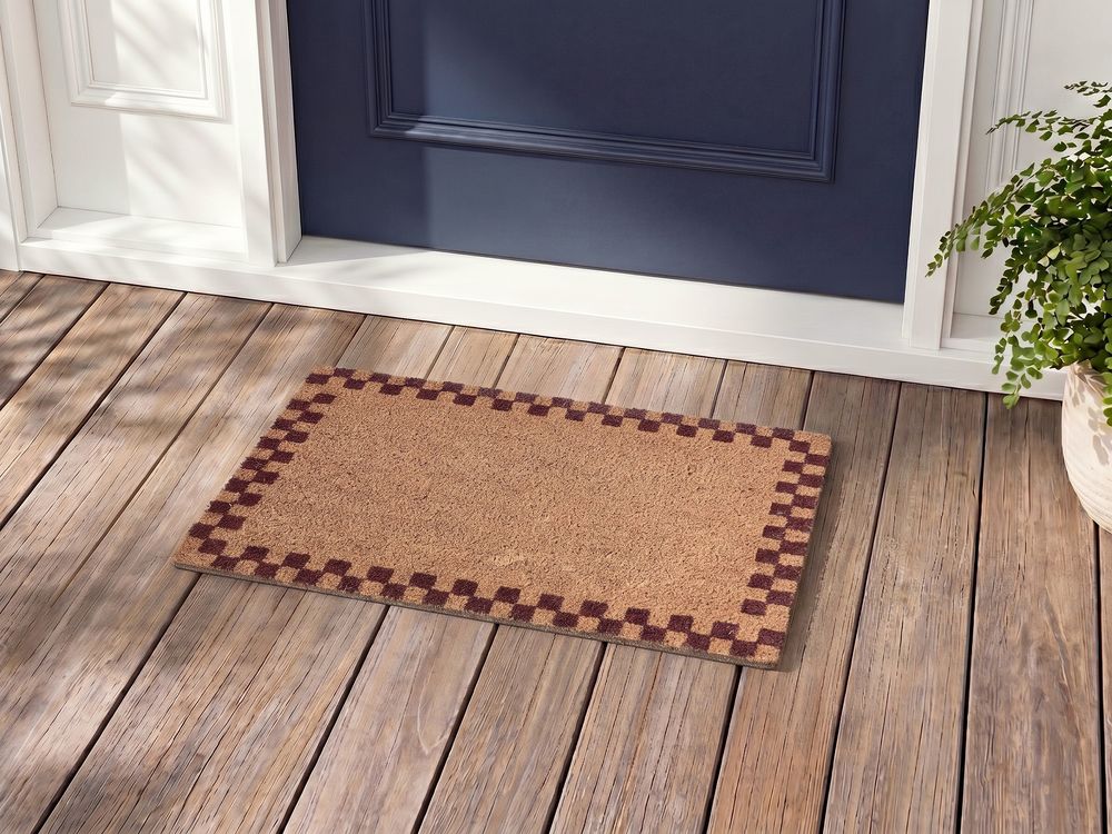 Fußmatte SAGADA Beige / Braun 40 x 60 cm Kokosfasern