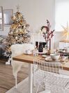 Künstlicher Weihnachtsbaum schneebedeckt 180 cm weiß BASSIE_816740