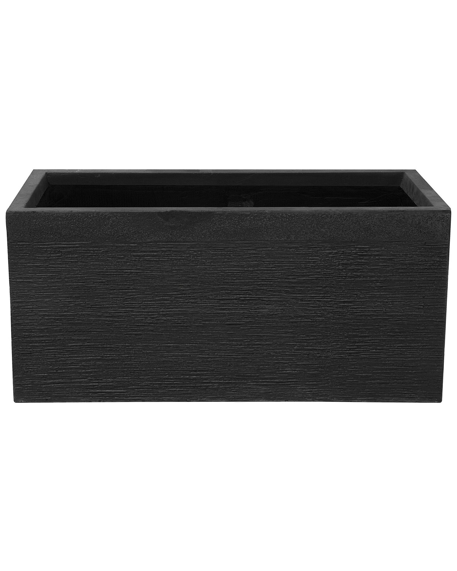 Blumentopf schwarz rechteckig 80 x 37 x 38 cm MYRA_700528