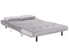	Sofá cama 2 plazas de terciopelo gris claro/dorado VESTFOLD_808798