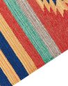 Cotton Kilim Runner Rug 80 x 300 cm Multicolour HATIS_869546