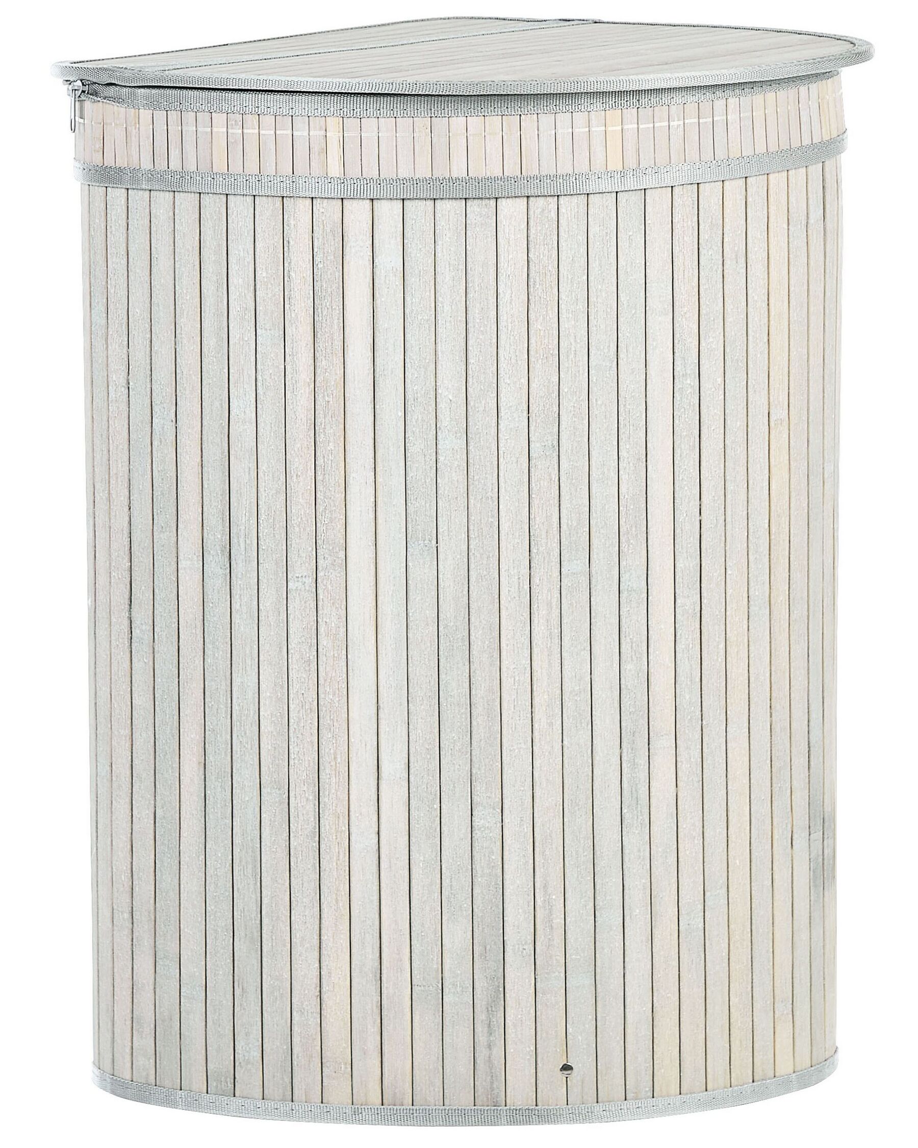 Szürke bambuszkosár 42 x 30 cm BADULLA_849194