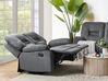 2 Seater Fabric Manual Recliner Sofa Grey BERGEN II_934022