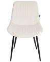 Set of 2 Velvet Dining Chairs Light Beige DUBROVNIK_928982