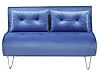 Sofá cama 2 plazas VESTFOLD Terciopelo Azul marino