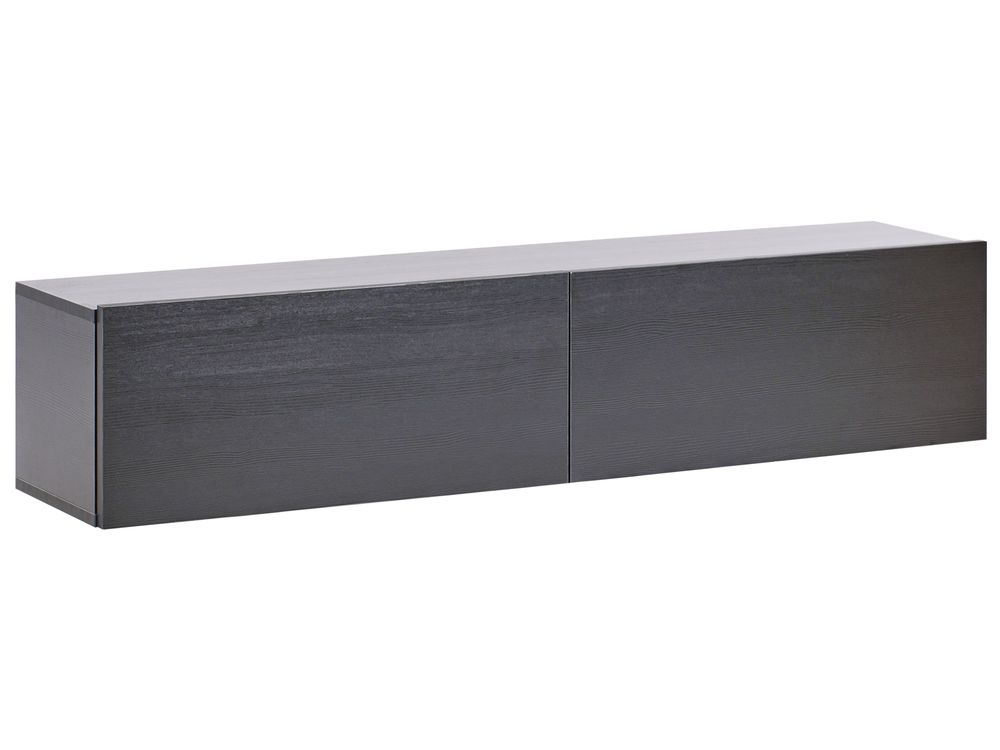 Vægmonteret tv-bord GLADSTONE Sort
