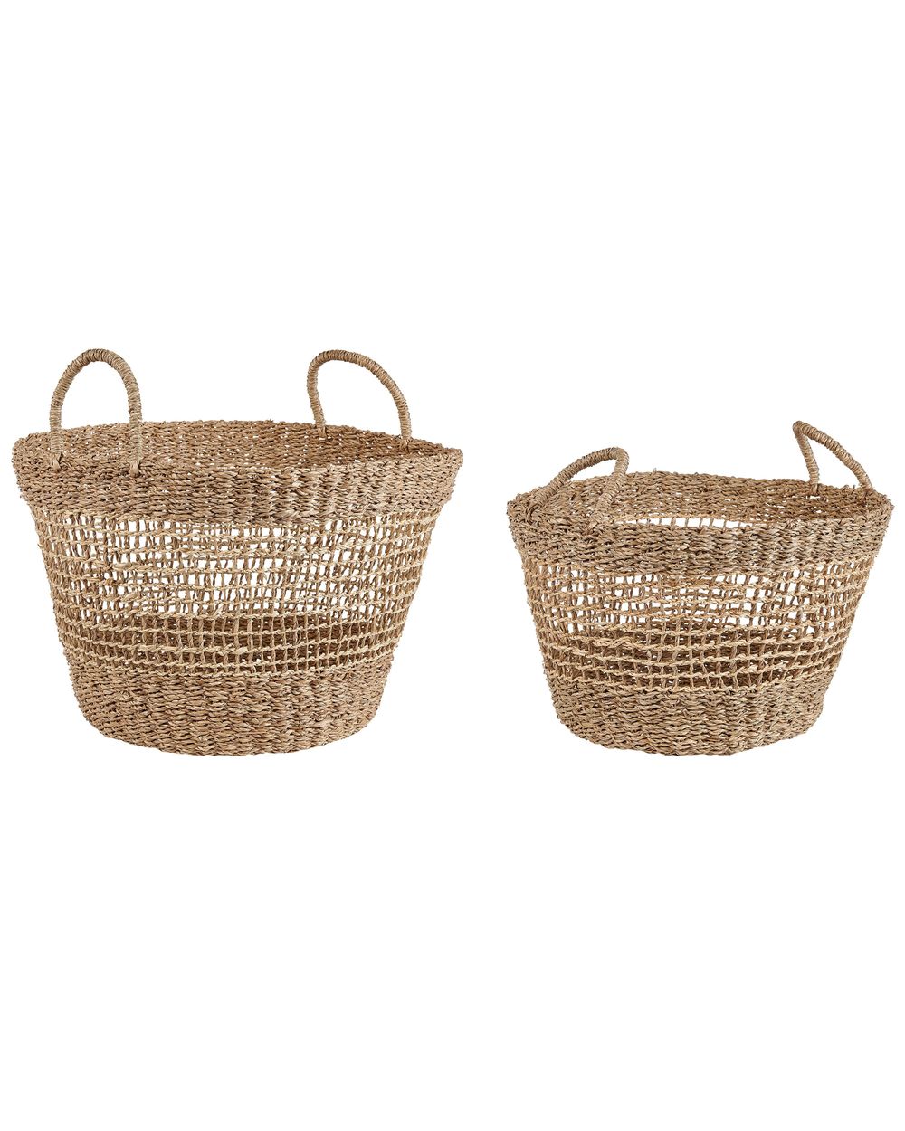 Set de 2 coșuri AROWANA Iarbă de mare Natural