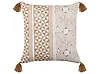 Cojín decorativo MALUS 45 x 45 cm Algodón Marrón claro Patrón oriental
